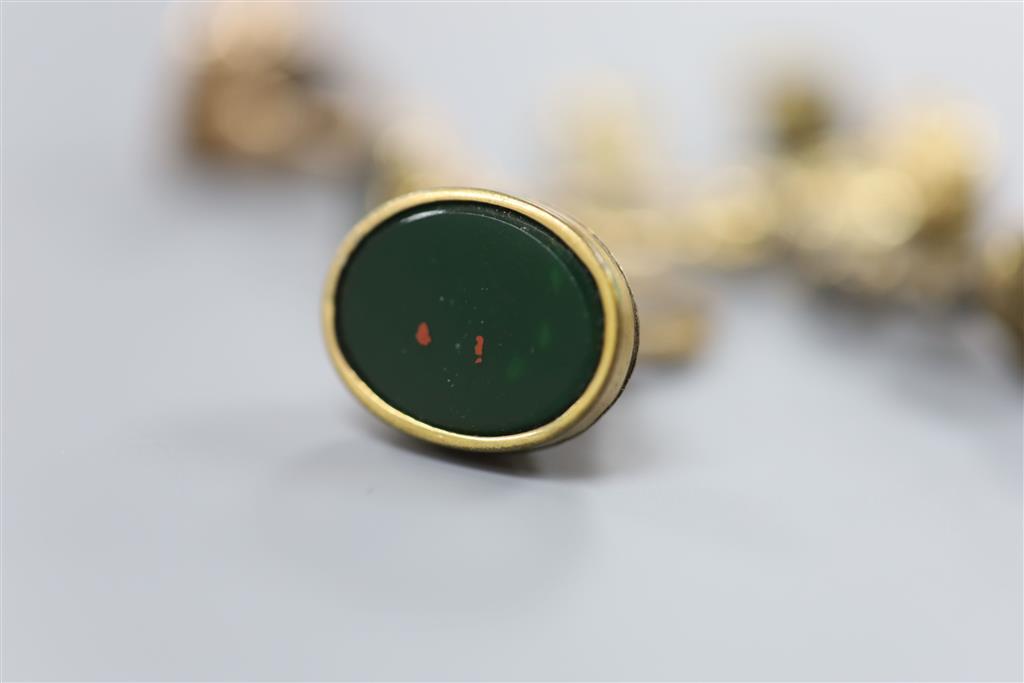 7 assorted fob seals.